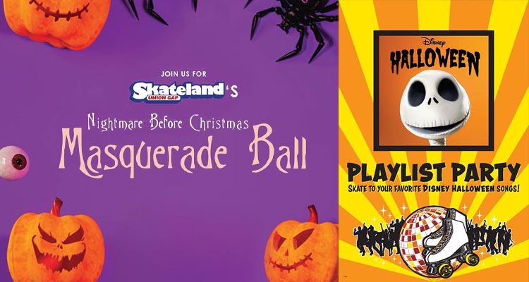 Skateland's Masquerade Ball and Nightmare Before Christmas Halloween Bash!